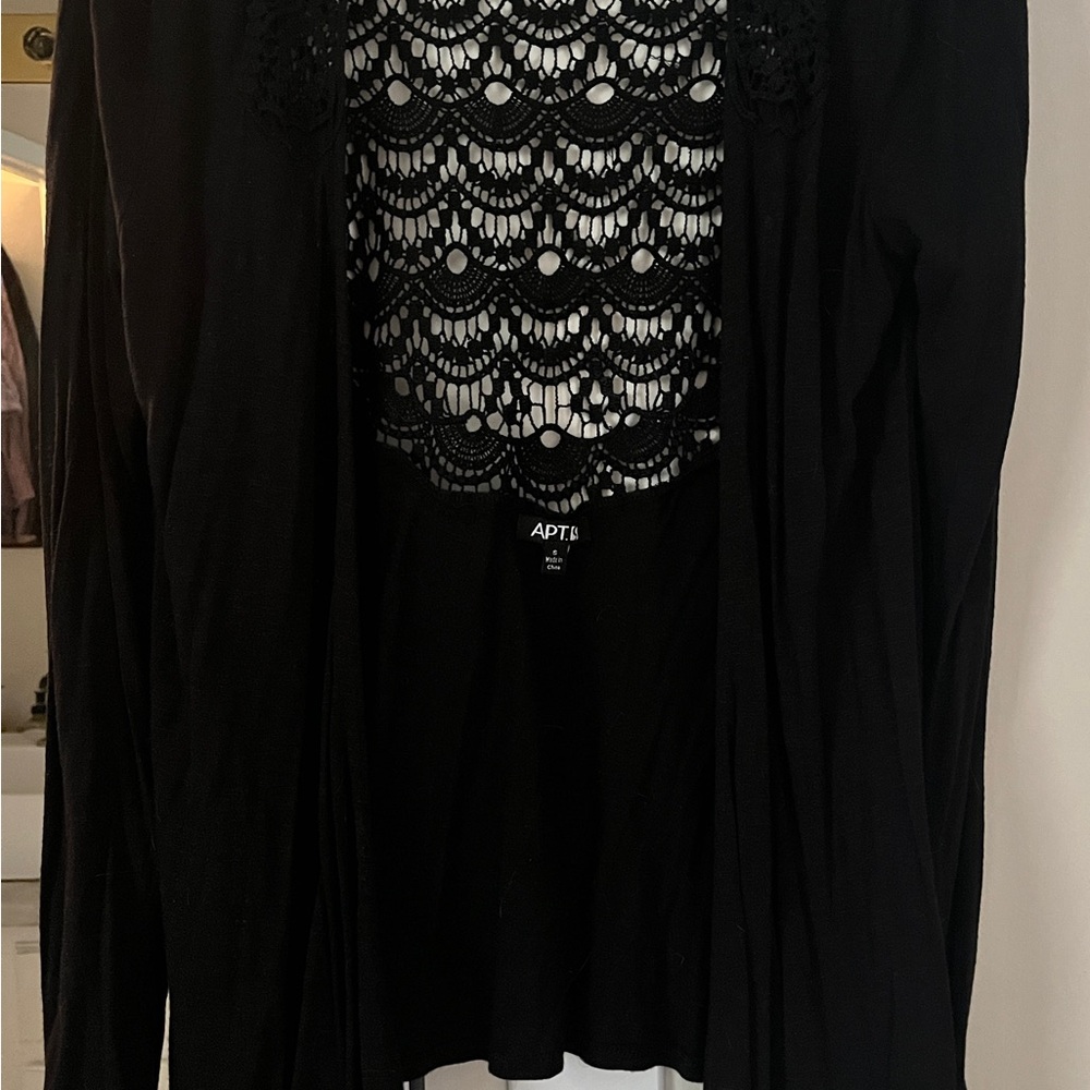 Black cardigan or shrug top!